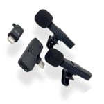 K9 Wireless Lavalier Microphone – Dual Mic with USB Type-C & iOS Connector