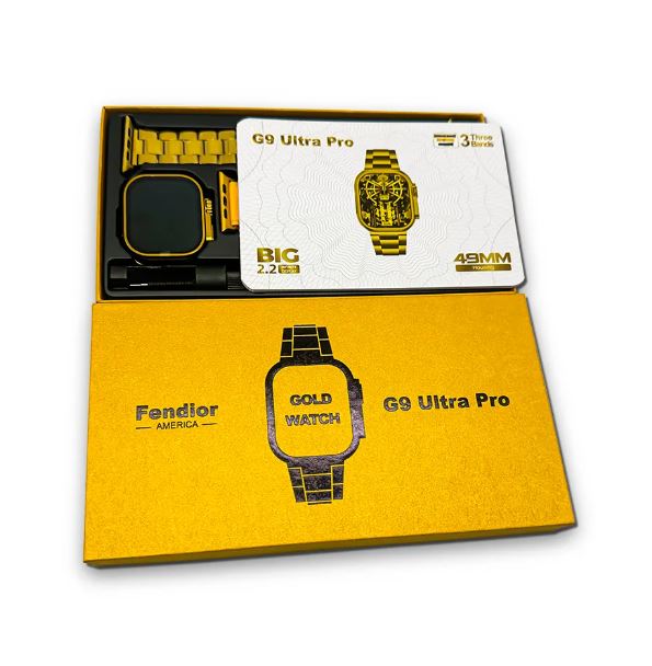 G9 Ultra Pro Smartwatch | Golden Edition | Bluetooth Calling Smart Watch