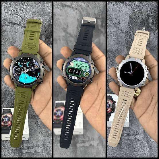 GT9 Round Dial Smartwatch - Bluetooth Calling, Fitness Tracking, Wireless Charging