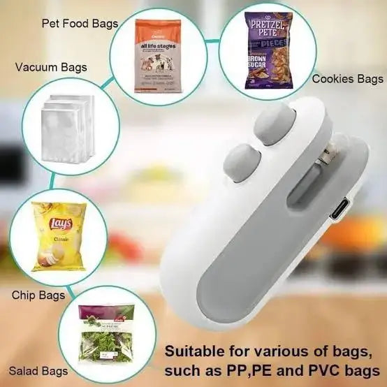 Mini Pocket Shoppers Sealing Device Rechargeable (with Box Packing)