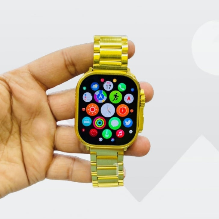 G9 Ultra Pro Smartwatch | Golden Edition | Bluetooth Calling Smart Watch