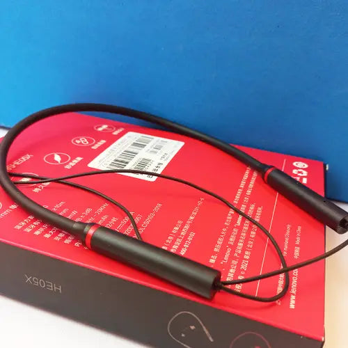 Lenovo HE05X Neckband Wireless Headphones – Bluetooth 5.0, IPX5 Waterproof, 10mm Drivers