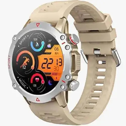 TF10 Pro Smartwatch - Round Dial AMOLED Display, Bluetooth Calling & Sports Features