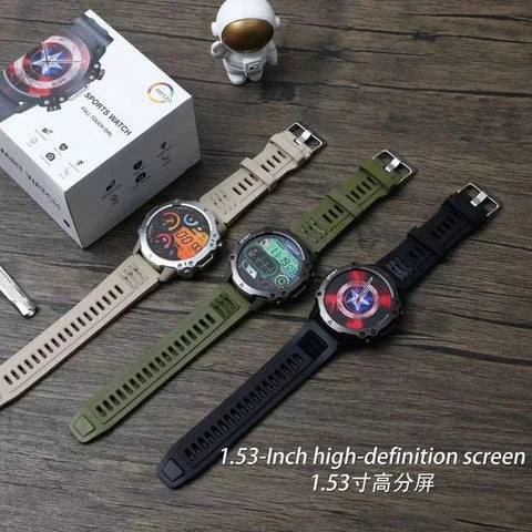 TF10 Pro Smartwatch - Round Dial AMOLED Display, Bluetooth Calling & Sports Features