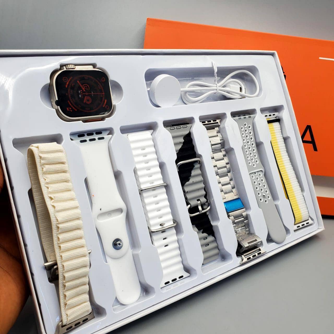 7 in 1 Ultra Smartwatch + Wireless Earbuds – Complete Wearable Kit