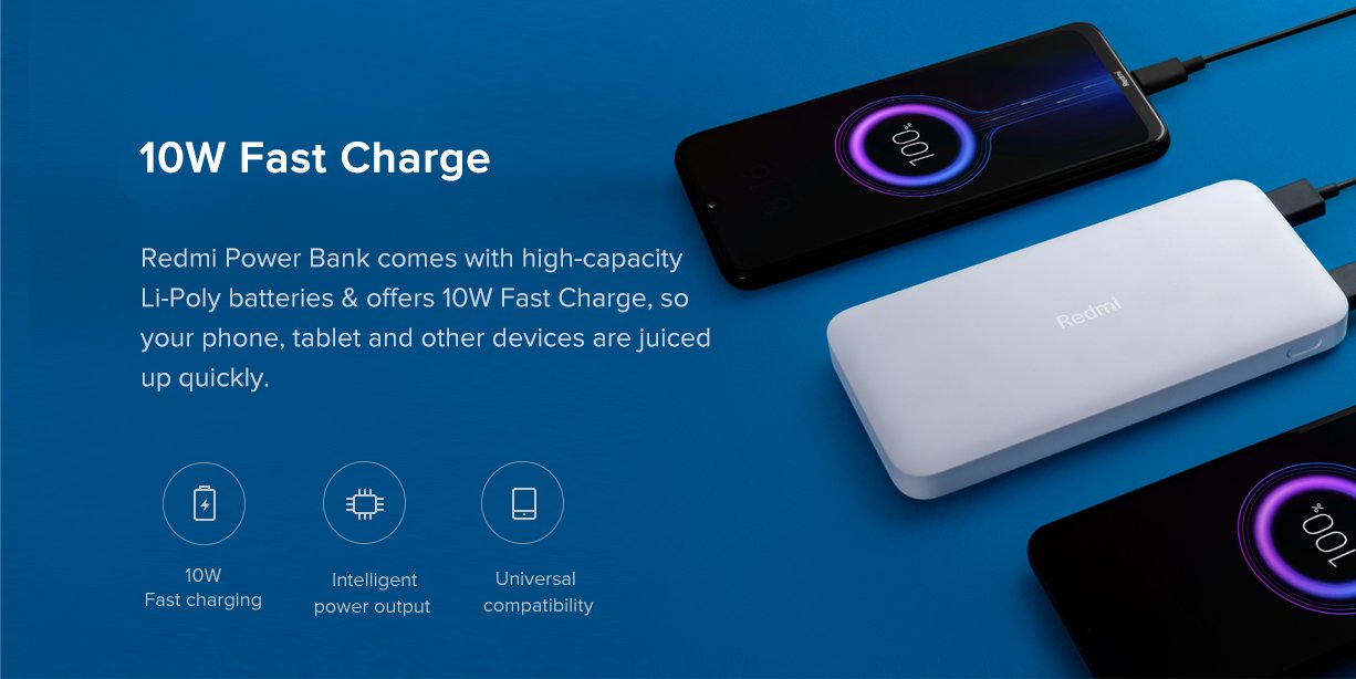 MI Redmi 20000mAh Power Bank – Fast Charging in Your Pocket