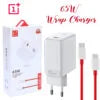One Plus Warp Charge 65W Power Adapter + USB-C Cable