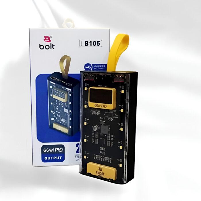 Bolt B105 Power Bank 20000mAh – 120W PD Super Fast Charging Portable Battery