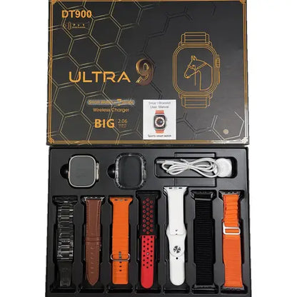Watch 9 Ultra Max Smartwatch – 2.19" Full HD Touch Screen, Bluetooth Calling, 7 Straps