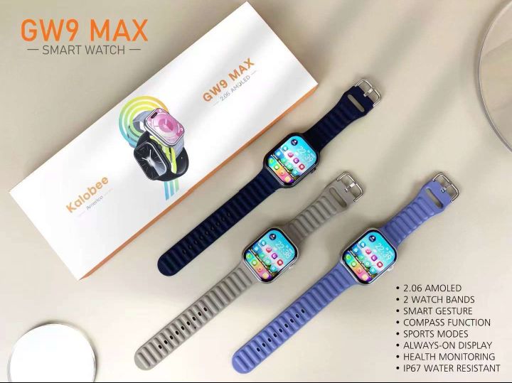 Gw9 Max Smartwatch – AMOLED Display, Premium Design
