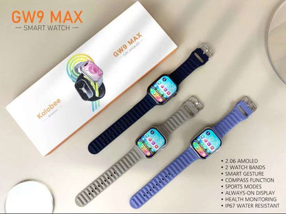 Gw9 Max Smartwatch – AMOLED Display, Premium Design