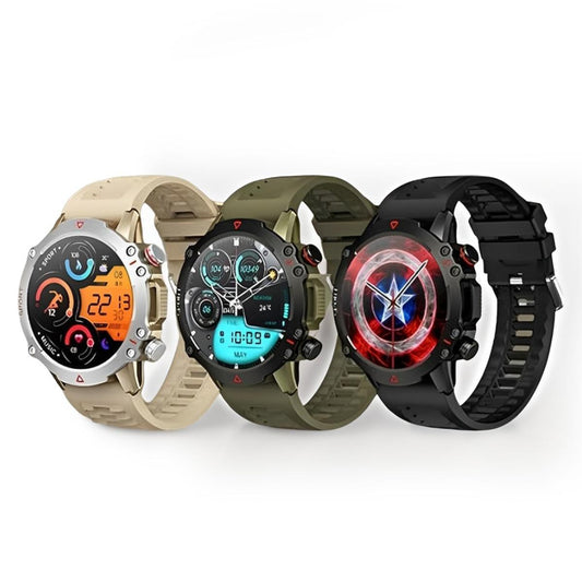 TF10 Pro Smartwatch - Round Dial AMOLED Display, Bluetooth Calling & Sports Features