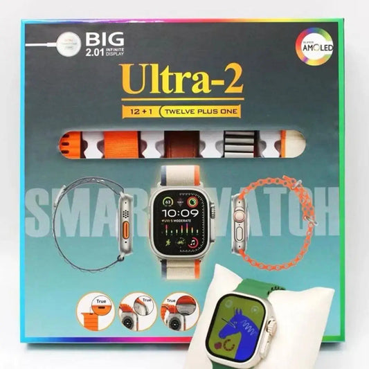 Ultra-2 Smartwatch 10 Straps + Air Pods Pro 2