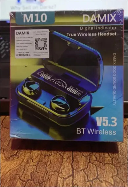 M10 TWS Bluetooth 5.3 Earbuds | Damix Original