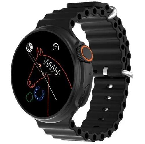GT9 Round Dial Smartwatch - Bluetooth Calling, Fitness Tracking, Wireless Charging