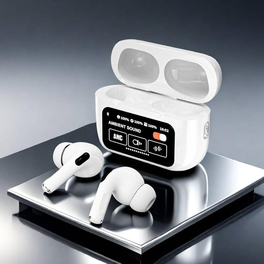 A9 Pro ANC/ENC Wireless Earbuds - Premium Sound, Noise Cancellation & LCD Display