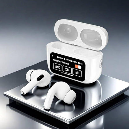 A9 Pro ANC/ENC Wireless Earbuds - Premium Sound, Noise Cancellation & LCD Display