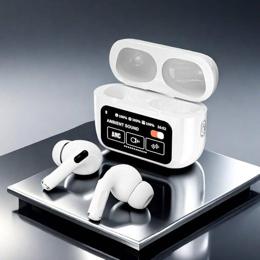 A9 Pro ANC/ENC Wireless Earbuds - Premium Sound, Noise Cancellation & LCD Display