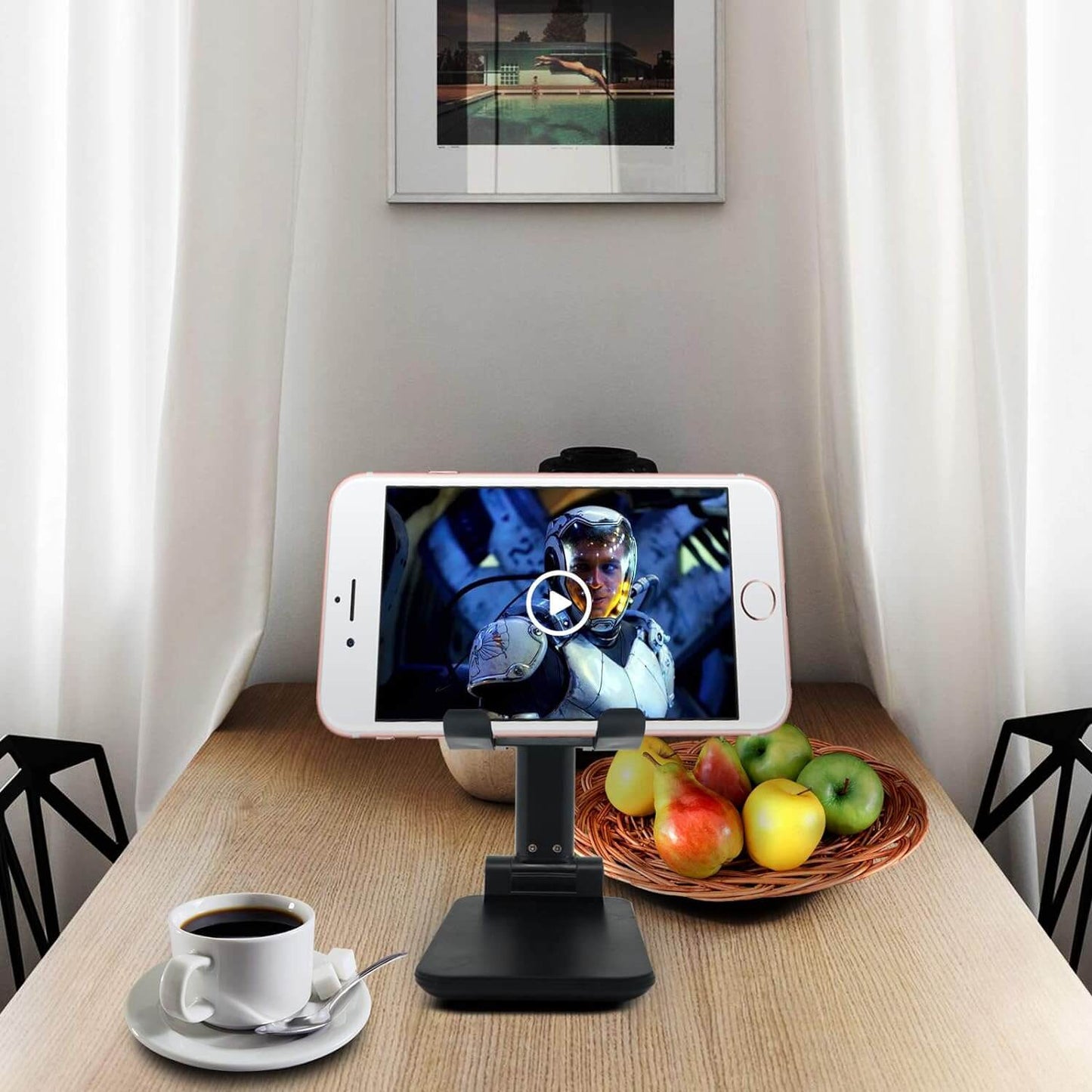 Mobile & Tablet Holder – Foldable, Adjustable, Pocket-Sized Stand for All Phones & Tablets