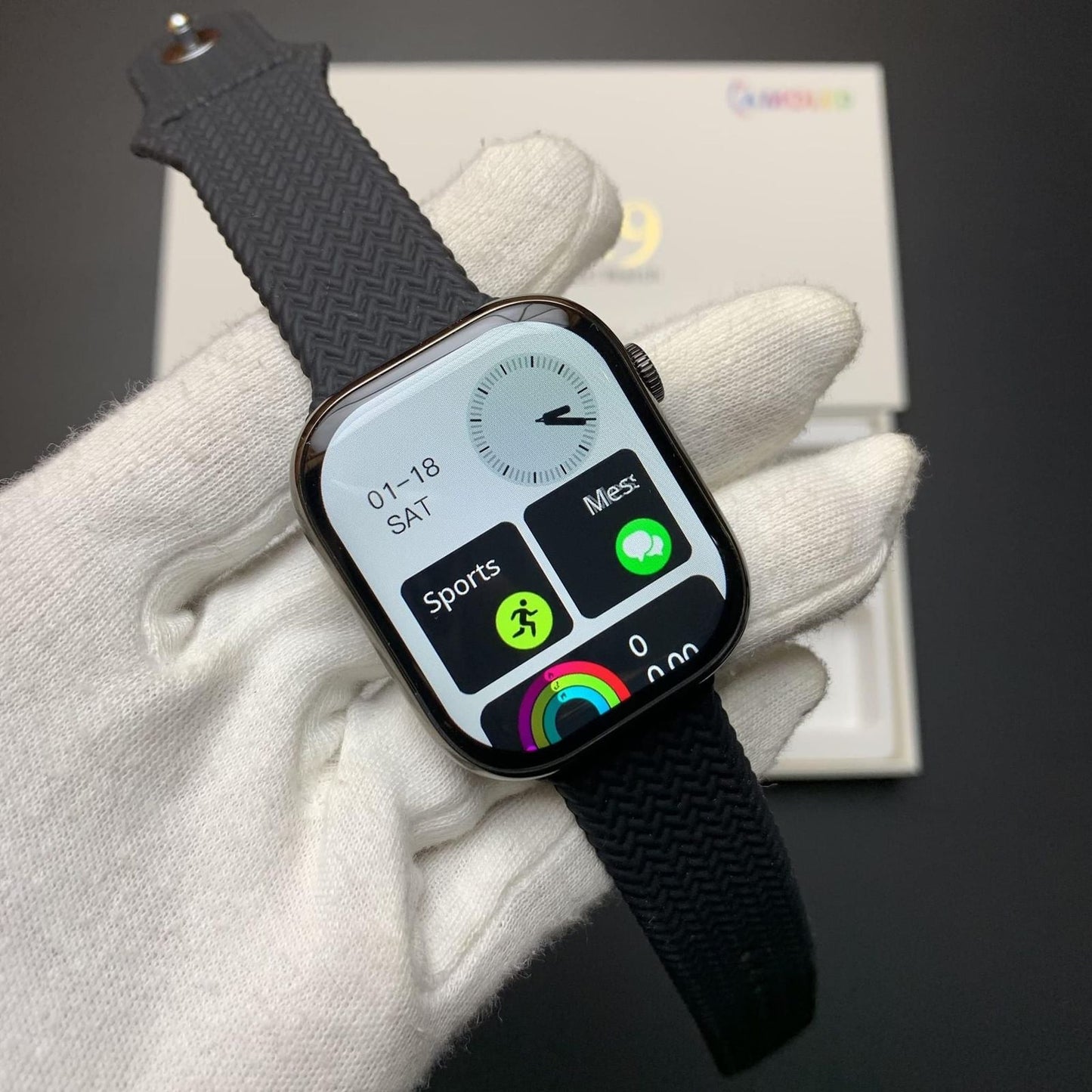 WS-Z9 Max Series 9 Smartwatch – AMOLED Display, Finger Tap Call Gesture