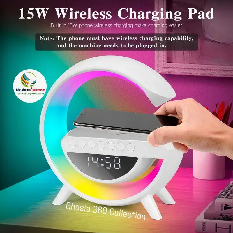Wireless Charging Speaker (BT-3401) | Atmosphere Night Light