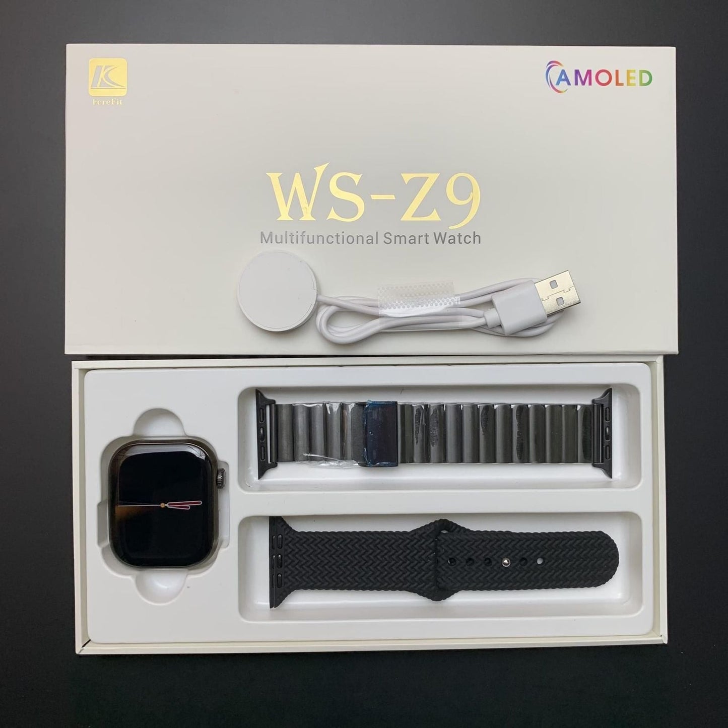 WS-Z9 Max Series 9 Smartwatch – AMOLED Display, Finger Tap Call Gesture