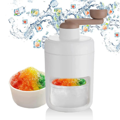 Premium Ice Crusher Machine for Home | Manual Ice Shaver with Ice Cube Trays