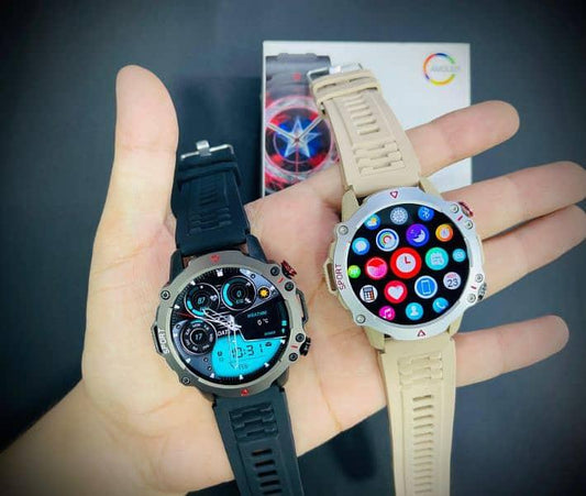 TF10 Pro Smartwatch - Round Dial AMOLED Display, Bluetooth Calling & Sports Features