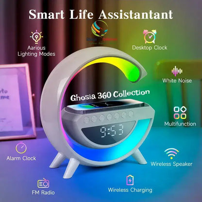 Wireless Charging Speaker (BT-3401) | Atmosphere Night Light