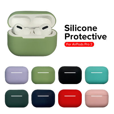 Air Pods Pro 2 Silicone Case | Ultra-Thin Protective Cover with Chain Lock
