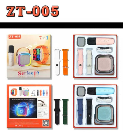 ZT005 Smartwatch 7-in-1 | Bluetooth Speaker & Mic