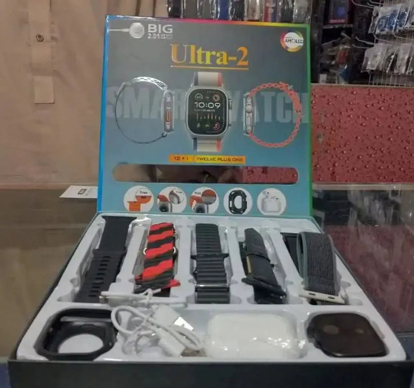 Ultra-2 Smartwatch 10 Straps + Air Pods Pro 2
